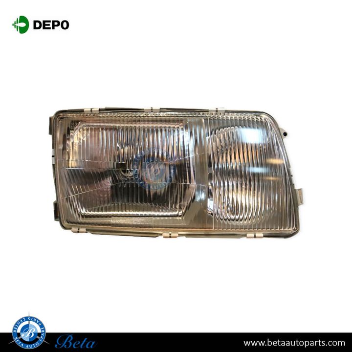 Mercedes S-Class W126 (1985-1992), Headlamp (Right), Depo, 1268205861
