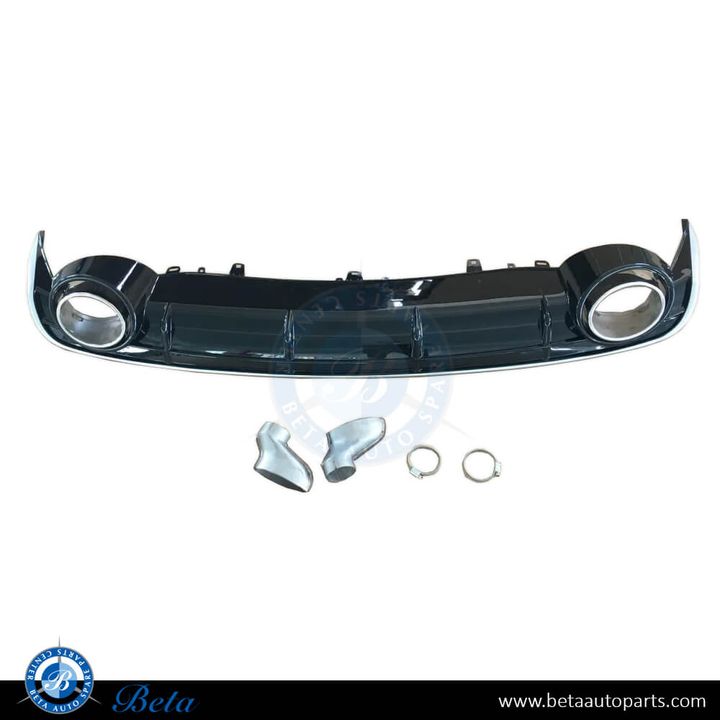 Audi A6 (2015-2018), Rear Diffuser RS6 Look with Exhaust Tips for Standard, China, 4G0807521P