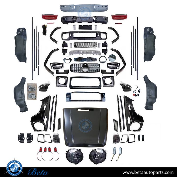 Mercedes G-Class W463 (2007-2017), Body Kit Conversion Upgrade to 2018 AMG G63 Look with Hood with Fenders, China, 4638853A25