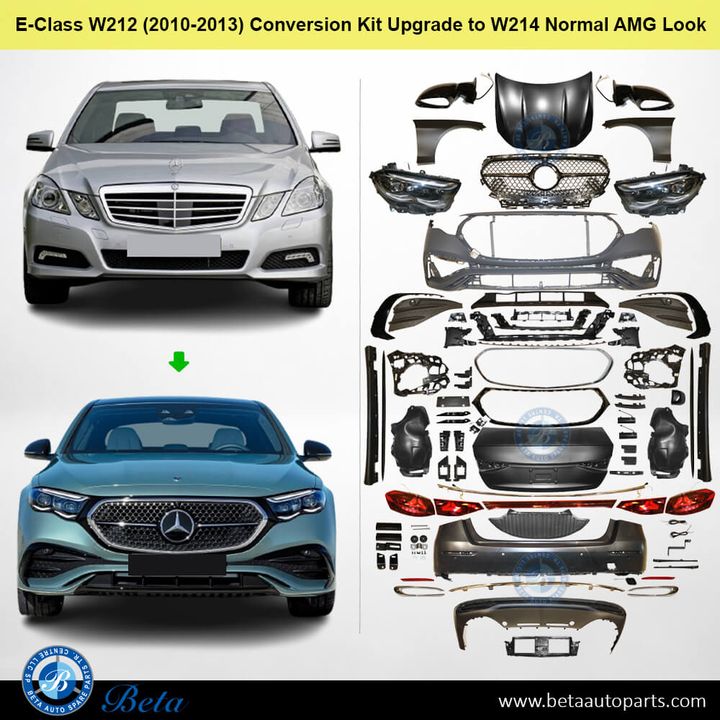 Mercedes E-Class W212 (2010-2013), Body Kit Conversion Upgrade to W214 Normal AMG Look, China