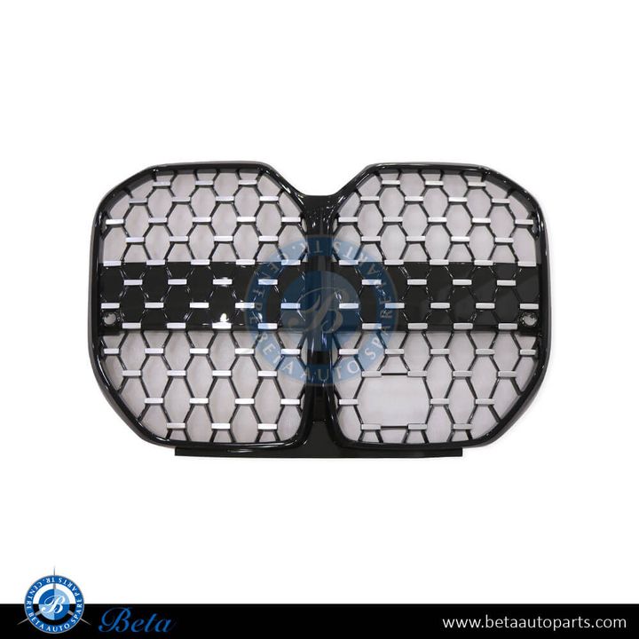 BMW 4 Series G26 (2021-Up), Radiator Grille M-Tek with ACC with Camera Hole (Black and Chrome), China, 51139466880