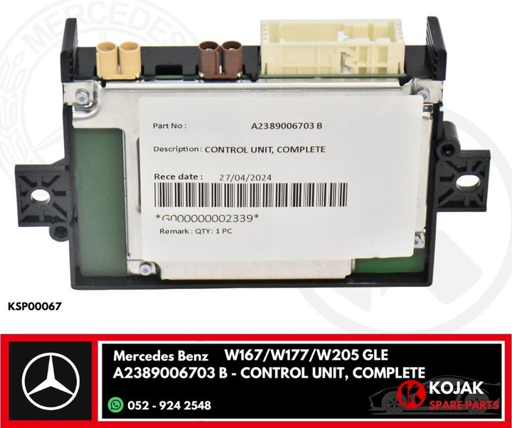 Mercedes-Benz Control Unit A2389006703 B