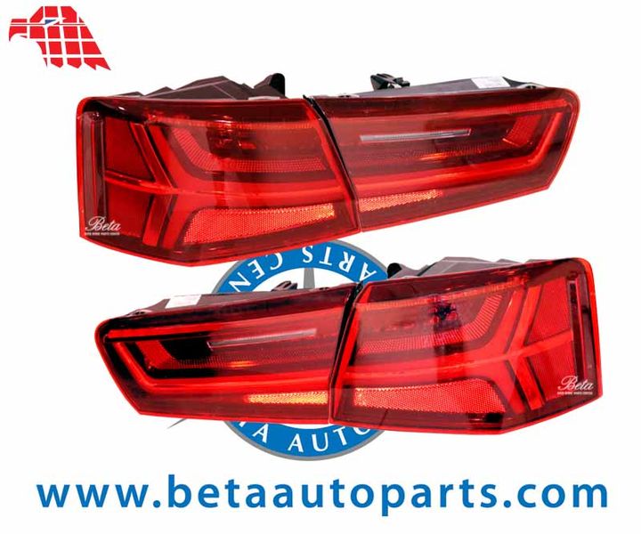 Audi A6 (2011-2014), Tail Lamp Upgrade to 2015 LED Look with Dynamic Indicator, Taiwan