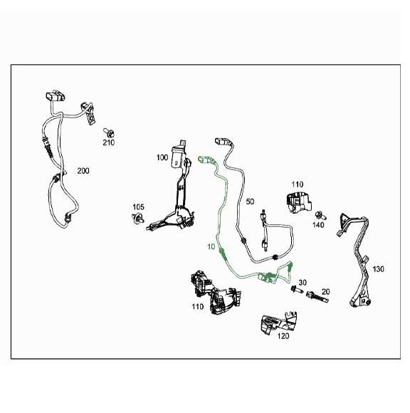 Mercedes Benz Genuine ELECTRICAL WIRING HARNESS 2135404624