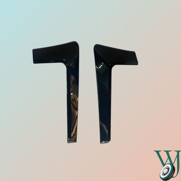 FRONT BUMPER SPOILER 007 Black RIGHT, DEFENDER