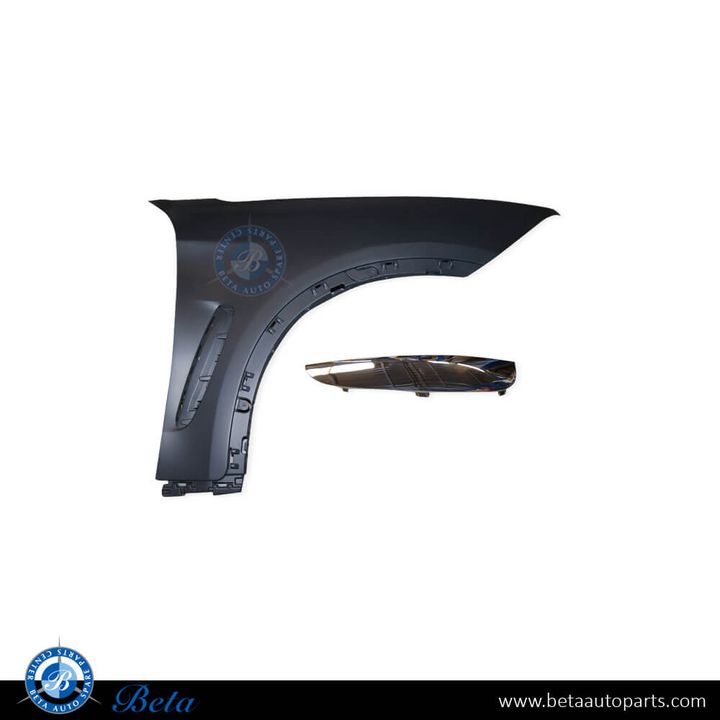 BMW X6 F16 (2015-2019), Front Fender without SLP Hole (Right), China, 51657418956
