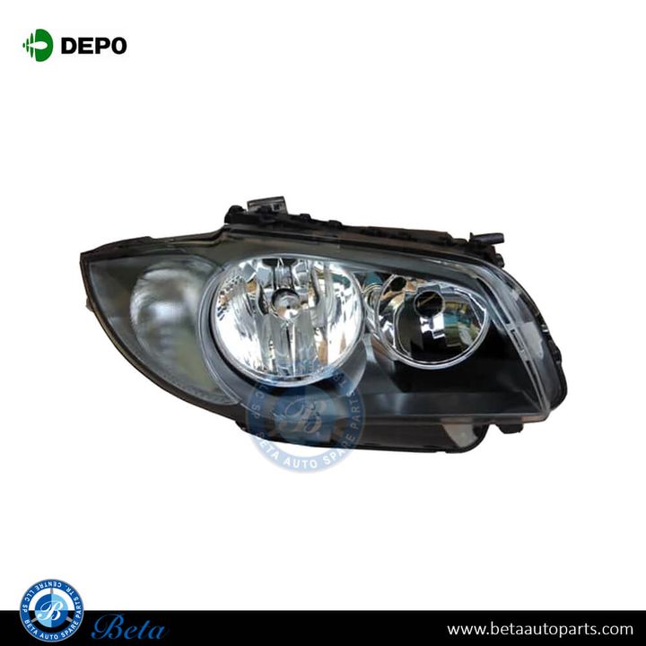 BMW 1 Series E88/E81/E87/E82 (2007-2011), Headlamp (Right), Depo, 7193388