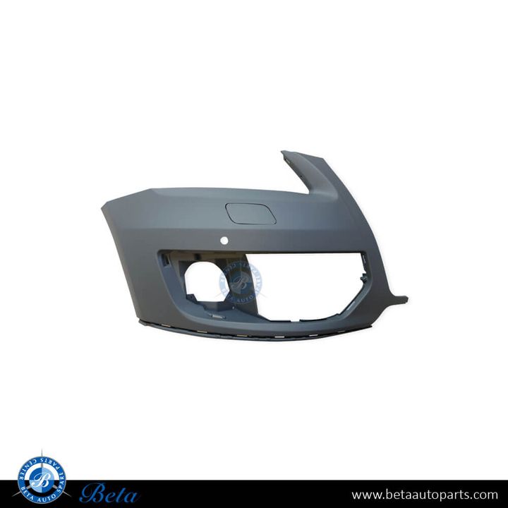 Audi Q5 (2009-2012), Front Bumper with PDC with Washer (Left), China, 8R0807107C