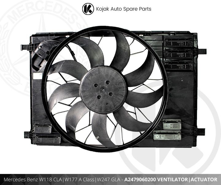 Mercedes Benz Cooling Fan Assembly W118 CLA W177 A Class W247 GLA