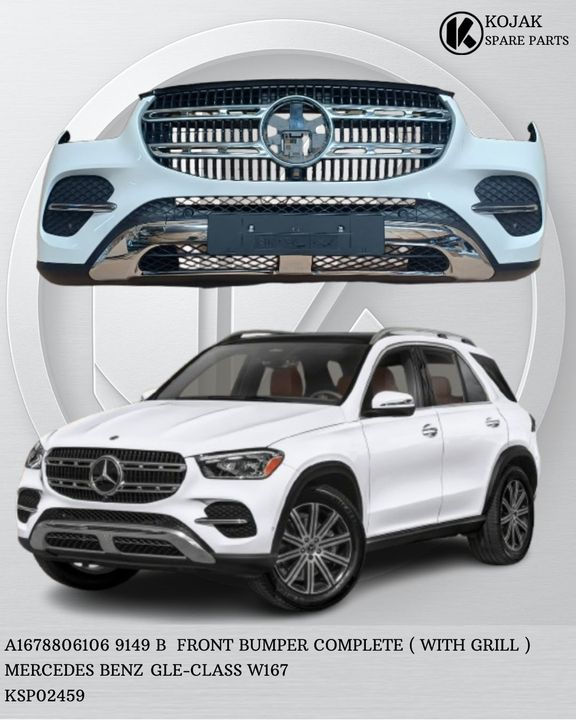 Mercedes-Benz GLE-Class W167 Front Bumper Complete with Grill