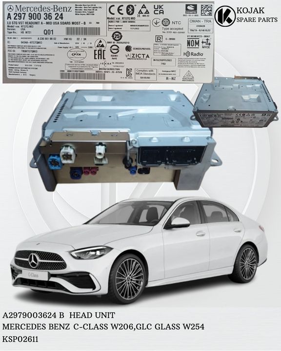 Mercedes-Benz NTG7Q MID Head Unit A2979003624 for C-Class W206 / GLC W254