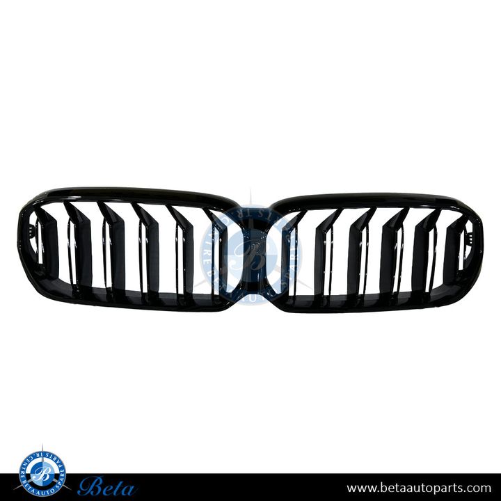 BMW 5 Series G30 LCI (2021-2023), Radiator Grille M5 Look (Gloss Black), China, 51139464210
