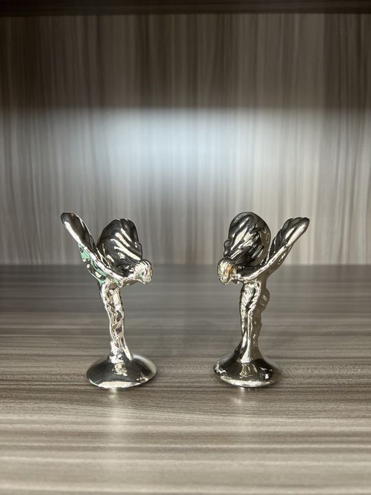 Rolls-Royce Spirit of Ecstasy Hood Ornament Pair