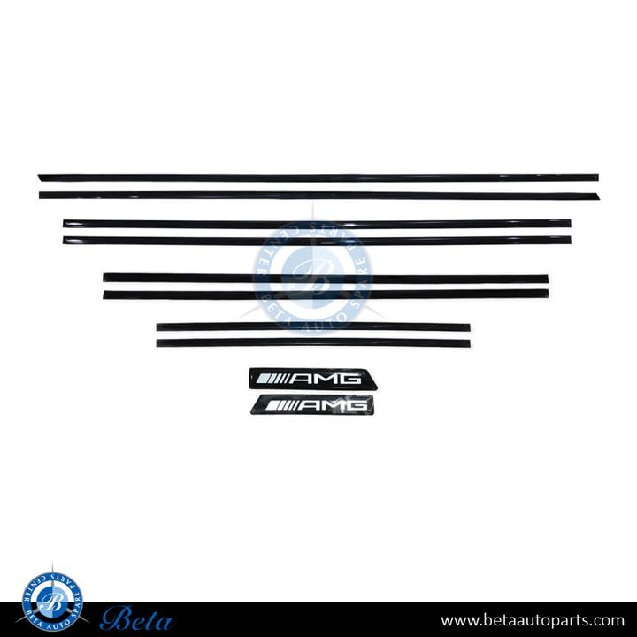 Mercedes G-Class W463 / W465 (2018-Up), Door Moulding (Black), China, 4636982900 / 4636983000