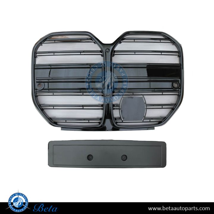 BMW 4 Series G26 (2021-Up), Radiator Grille M4 Look with ACC with Camera Hole (Black), China, 51139466886