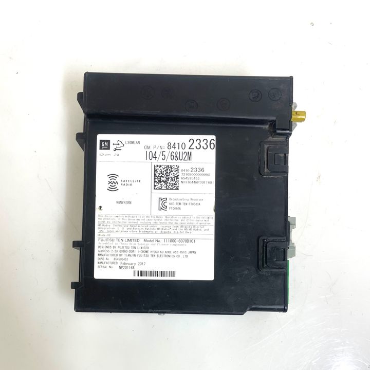 Radio control module - 2019 Cadillac XTS