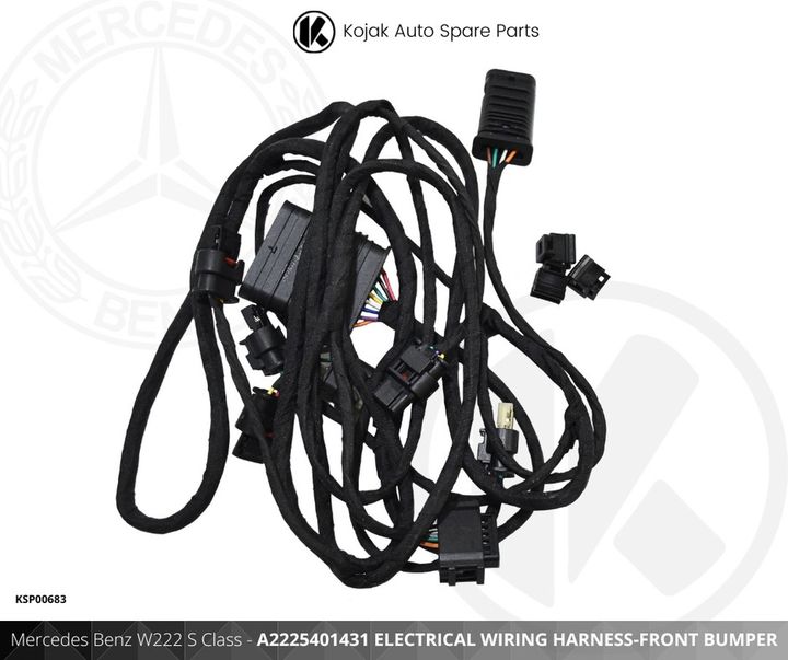 Mercedes Benz W222 S Class Front Bumper Electrical Wiring Harness