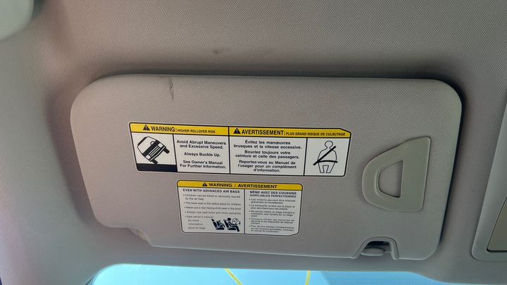Sun visor - 2015 Nissan Rogue