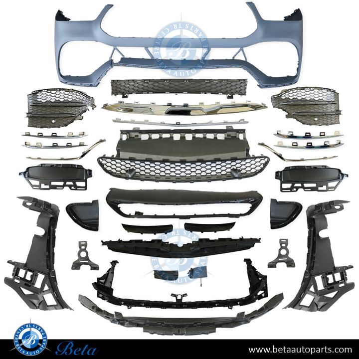 Mercedes GLE-Class W167 / C167 (2019-2023), Front Bumper Normal AMG with Park Assist, China, 1678855203