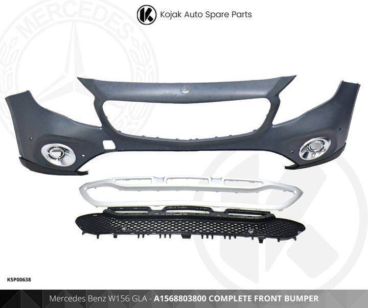 Front Bumper Mercedes-Benz GLA W156