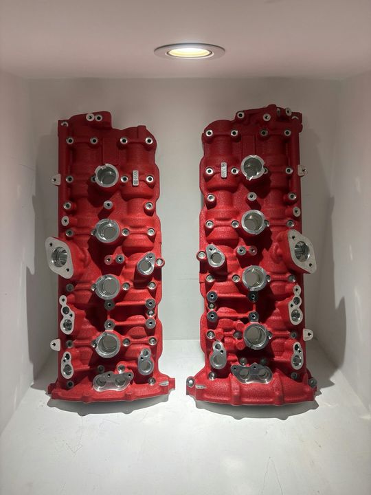 Ferrari 488 V8 Engine Covers Pair Red