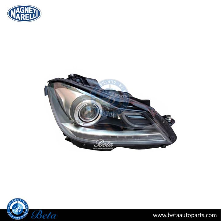 Mercedes C-Class W204 (2011-2014), Headlamp Xenon (Right), Magneti Marelli, 2048203639