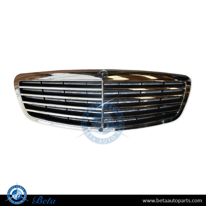 Mercedes S-Class W221 (2006-2009), Radiator Grille (Black), Taiwan, 2218800083
