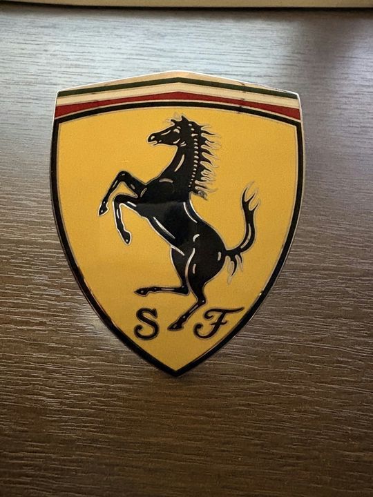 Ferrari Scudetto Shield Fender Emblem Badge