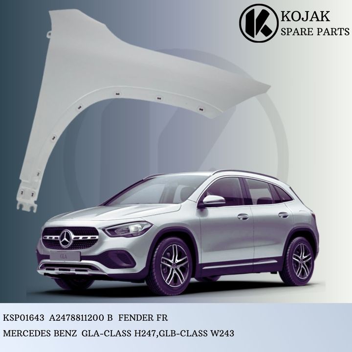 Front Right Fender Mercedes-Benz GLA-Class H247 / GLB-Class W243 (OEM A2478811200 B)