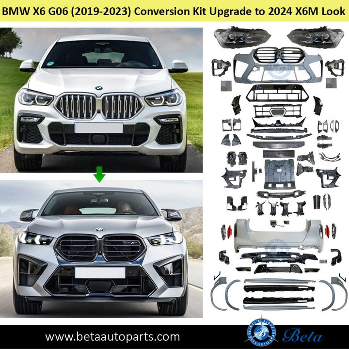 BMW X6 G06 (2019-2023), Body Kit Conversion Upgrade to 2024 X6M Look, China