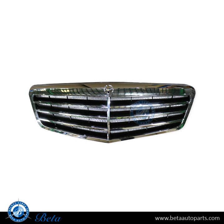 Mercedes E-Class W212 (2010-2013), Radiator Grille Avantgarde (Black and Chrome), China, 2128800583 / 2128801083