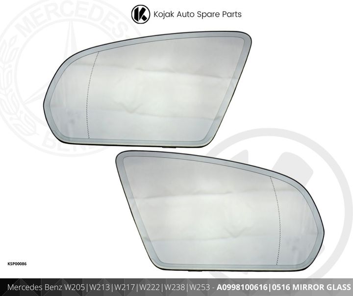 Mercedes-Benz Right Side Mirror Glass