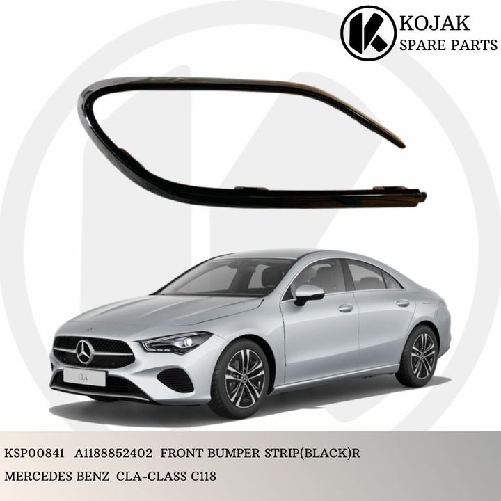Front Bumper Strip Right Mercedes-Benz CLA-Class C118 Black