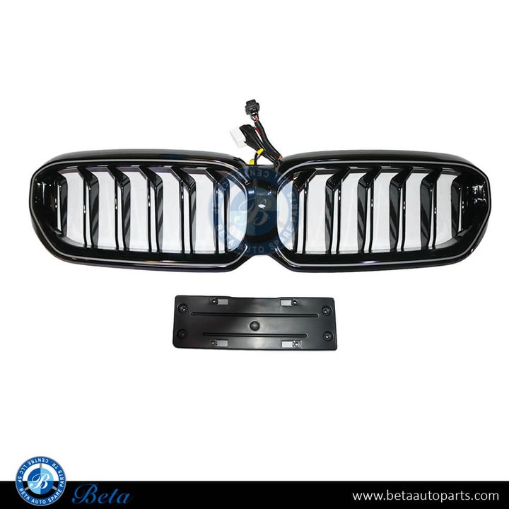 BMW 5 Series G30 LCI (2021-2023), Radiator Grille M5 Look with LED, China, 51139464210-LED