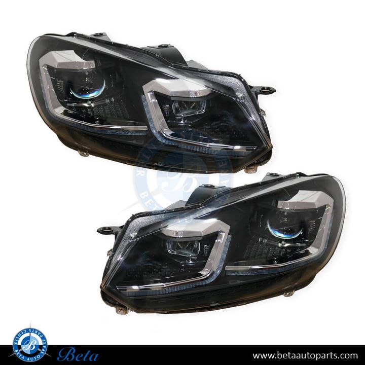 Volkswagen Golf 6 (2008-2012), Headlamp Upgrade From Normal To Golf 7, China, 5K1941005L, 5K1941006L