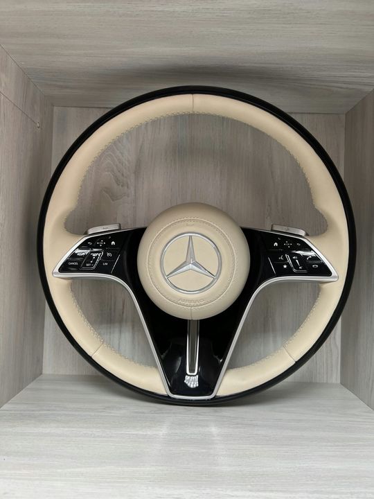 Mercedes-Benz W223 S-Class Two-Tone Steering Wheel with Airbag
