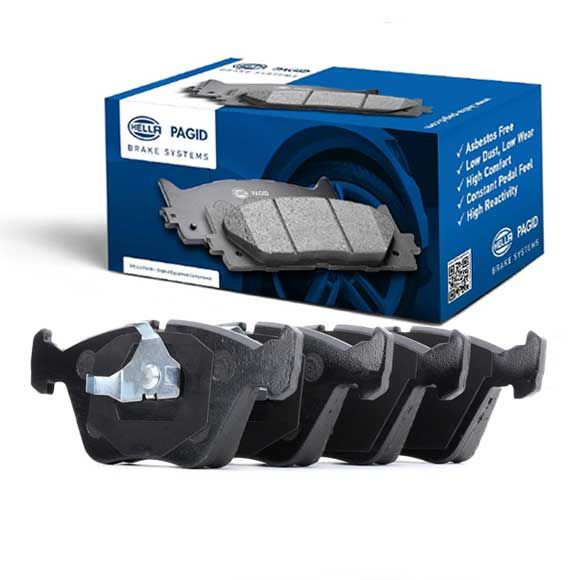 Hella Pagid (HELLA # 8DB355009651) FRONT DISC BRAKE PAD SET For BMW 34111159279