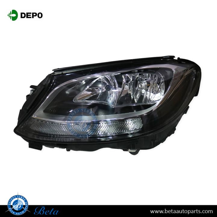 Mercedes C-Class W205 (2015-2018), Headlamp Normal (Left), Depo, 2058200161 / 2059066702