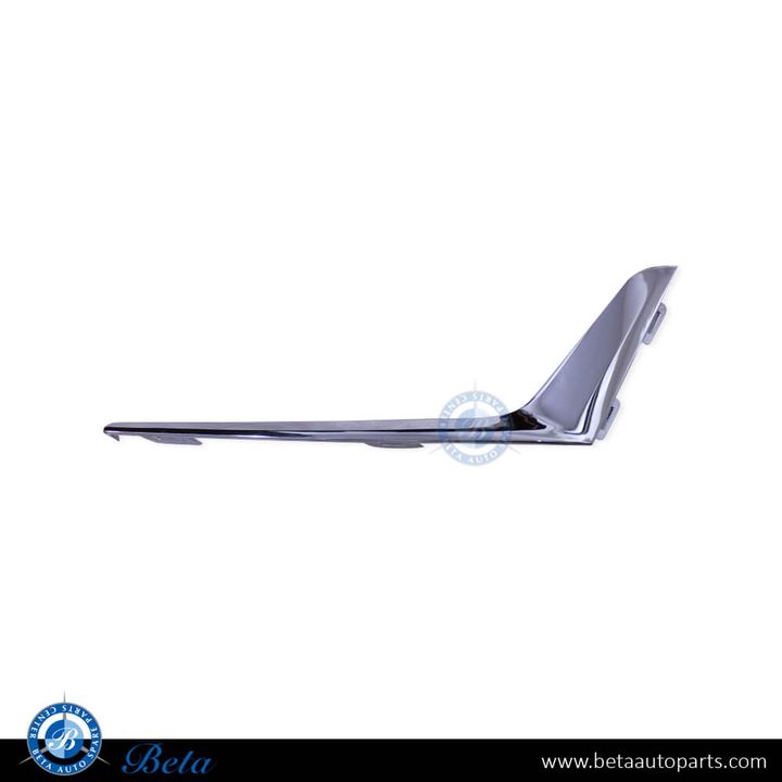 BMW 3 Series G20 (2019-2022), Front Bumper Lower Grille Upper Moulding Luxury - Chrome (Left), Taiwan, 51117471521