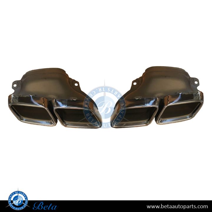 Mercedes W205 / W222 / C217 / W166 / C292 (2014-2020), Exhaust Tips AMG C63/GLE63/S63 (Black), China, 2054900727 / 2054900827