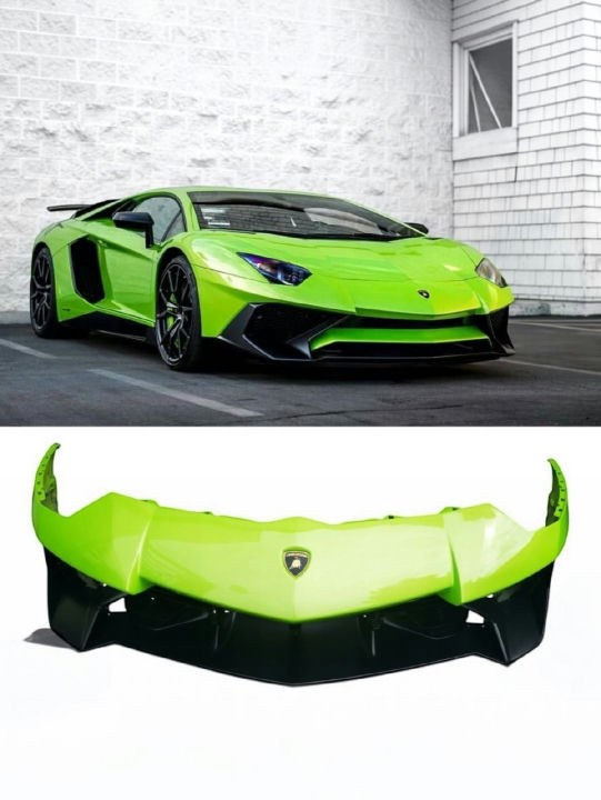 Lamborghini Aventador SV LP750-4 SV Style Front Bumper Green
