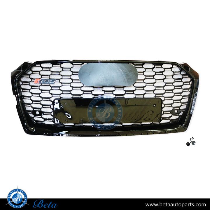 Audi A5 (2017-2019), Radiator Grille RS5 Look (All Black), China, 8W6853651AK