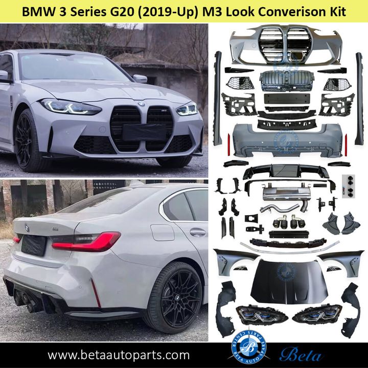 BMW 3 Series G20 (2019-2022), Body Kit Conversion Upgrade to M3 Look, China