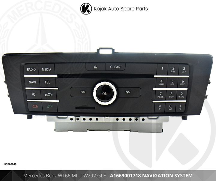 Mercedes Benz W166 ML W292 GLE Navigation System Control Unit
