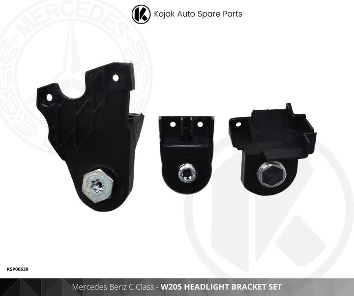 Mercedes Benz C Class W205 Headlight Bracket Set