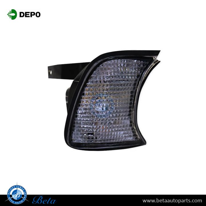 BMW 5 Series E34 (1988-1995), Corner Lamp - White (Right), Depo, 9404276