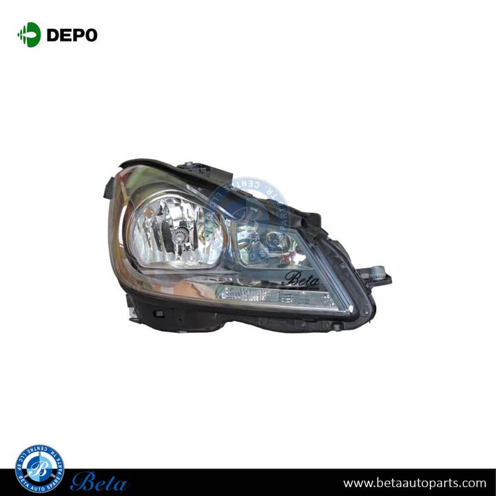 Mercedes C-Class W204 (2011-2014), Headlamp Normal - Black (Right), Depo, 2048209659