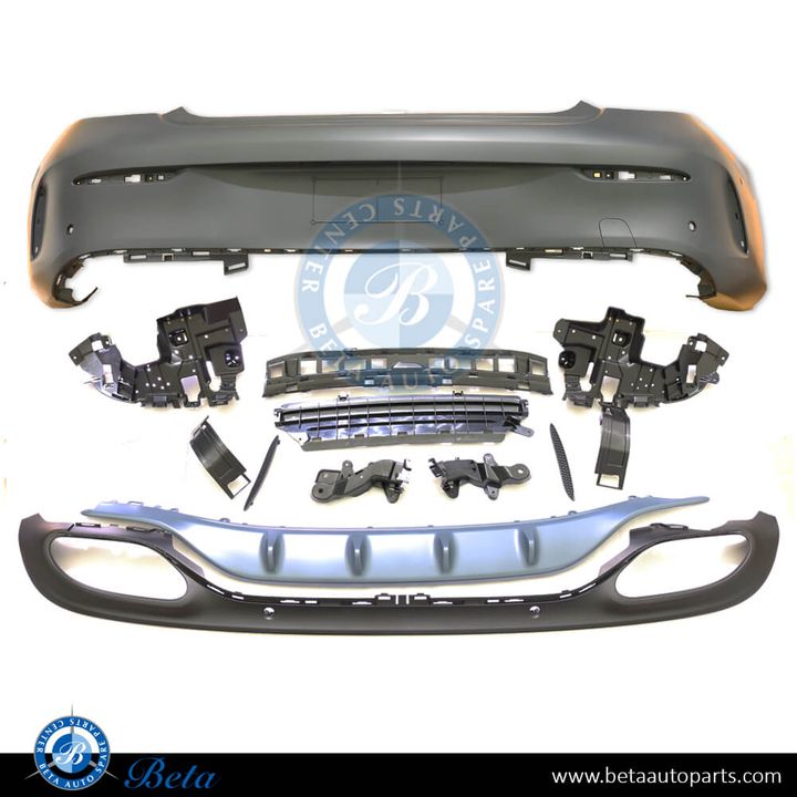 Mercedes C-Class Coupe C205 (2015-2018), Rear Bumper Normal AMG with PDC, Taiwan, 2058808803
