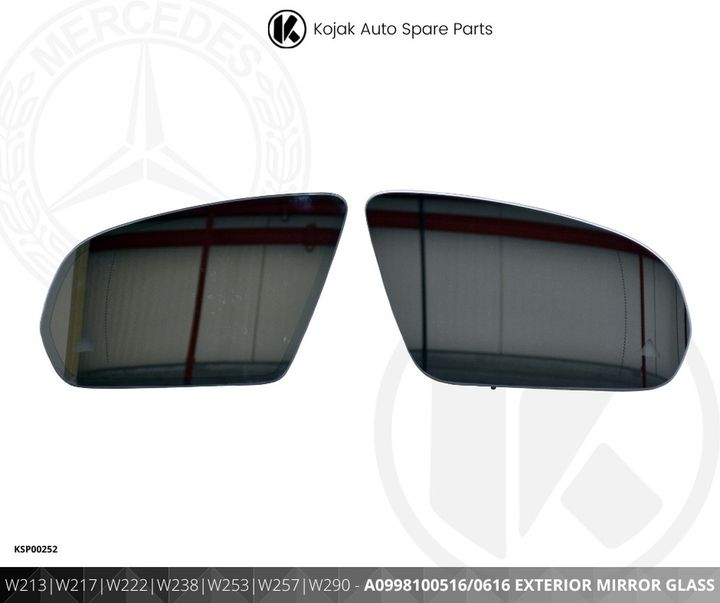 Mercedes-Benz Exterior Mirror Glass Pair (W213, W217, W222, W238, W253, W257, W290)