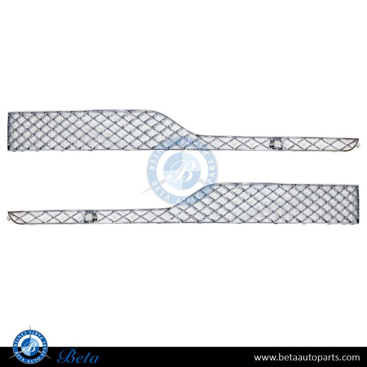 Bentley Bentayga (2016-2019), Front Bumper Lower Grilles (Chrome), China, 36A807647J / 36A807648J
